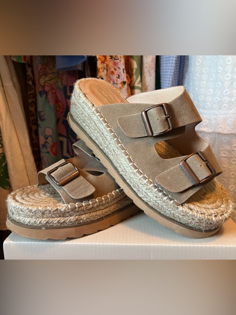 Platform Buckle Sandals